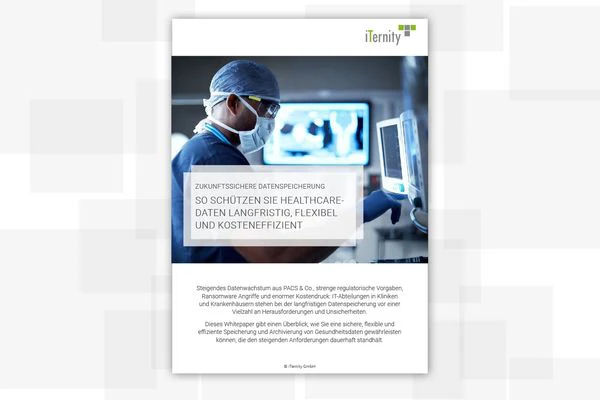 Whitepaper on the long-term protection of healthcare data through secure archiving, data storage, and cyber resilience.