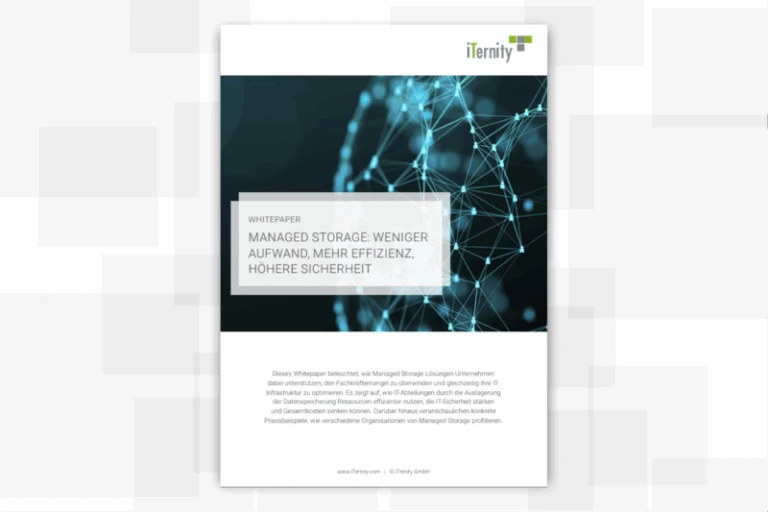Whitepaper „Managed Storage“ zur Reduzierung von Betriebsaufwand, sicheren Datenspeicherung und langfristigen Verfügbarkeit geschäftskritischer Daten.