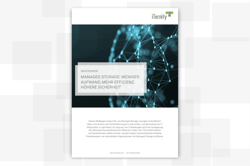 Whitepaper „Managed Storage“ zur Reduzierung von Betriebsaufwand, sicheren Datenspeicherung und langfristigen Verfügbarkeit geschäftskritischer Daten.