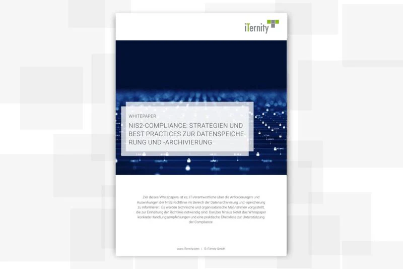 Whitepaper “NIS2 Compliance: Strategies and Best Practices for Data Storage and Archiving” on cyber resilience, data security, and the implementation of NIS2 requirements.