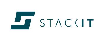 Logo von STACKIT mit petrolfarbenem S-Zeichen