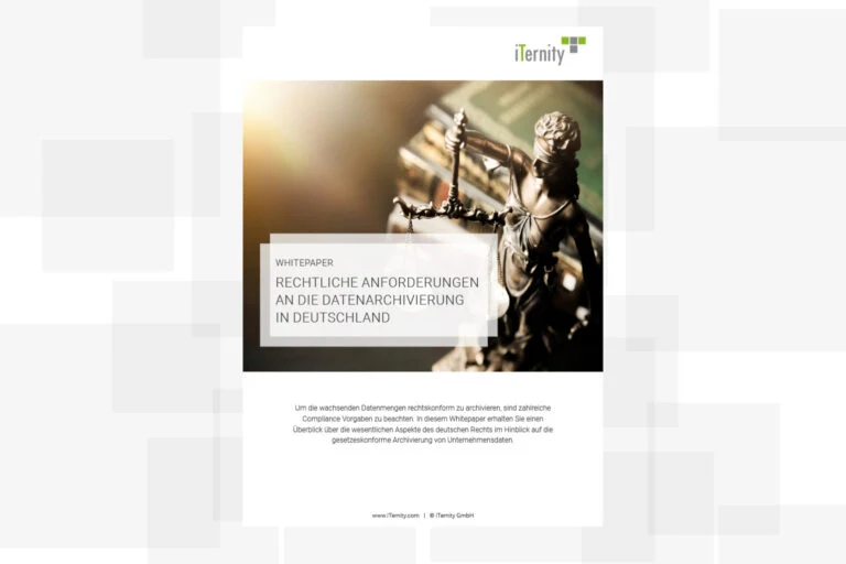 Whitepaper zu gesetzlichen Anforderungen, Aufbewahrungsfristen und revisionssicherer Archivierung in Deutschland.