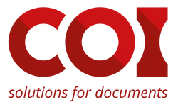COI logo with the addition solutions for documents