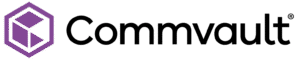 Commvault logo with purple cube symbol