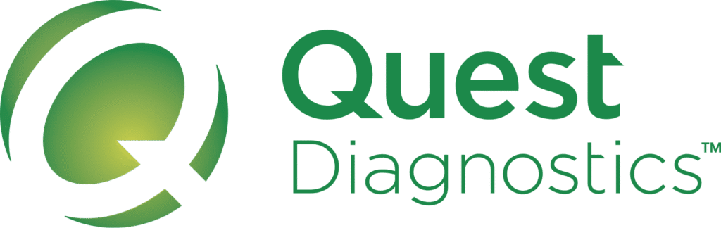 Logo of Quest Diagnostics with green Q-signet