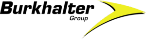 Logo of the Burkhalter Group with yellow arrow symbol