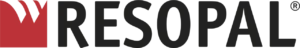 RESOPAL logo with red signet to the left of the lettering