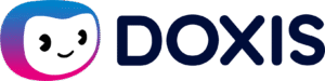 Logo of Doxis with colored icon and dark blue lettering