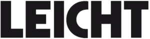 LEICHT logo, black lettering in capital letters