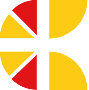 Icon of the Städtisches Klinikum Karlsruhe in red and yellow