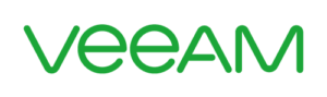 Logo of Veeam, green lettering in lowercase