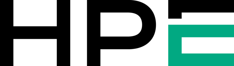 Logo von Hewlett Packard Enterprise mit dem Kürzel HPE und grünem E